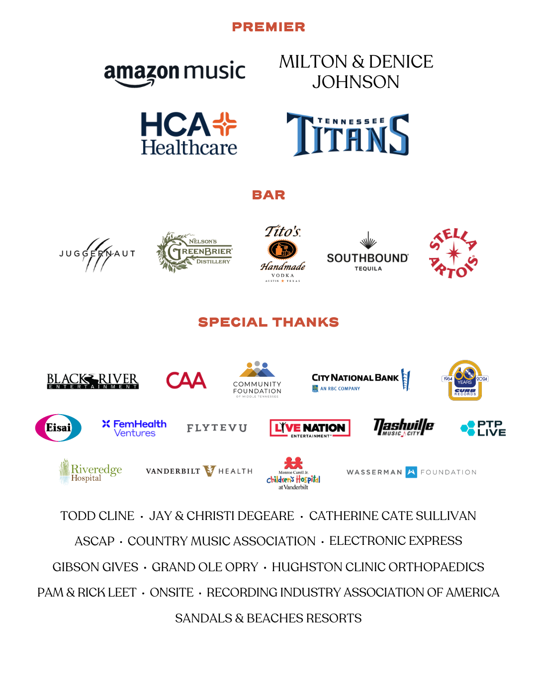Sponsor logos