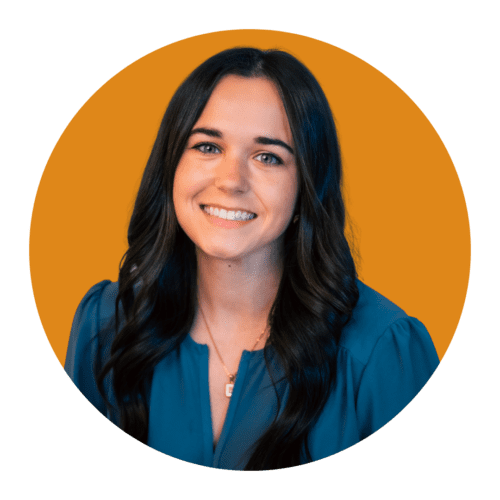 Photo of Bryden with orange background