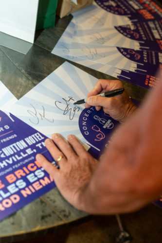 Poster signing