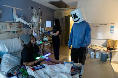 Picture of Marshmello with a patient