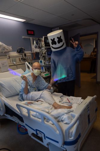 Picture of Marshmello with a patient