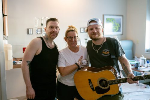 Photo of Shinedown with a hospital patient