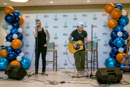 Photo of Shinedown singing on stage