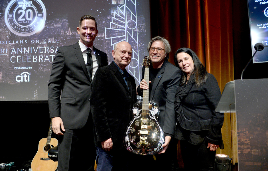 Photo of Pete Griffin, Dave Marsh, Michael Solomon and Barbara Carr
